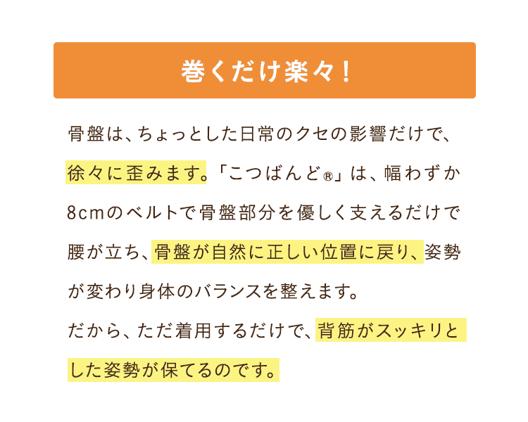 巻くだけ楽々！