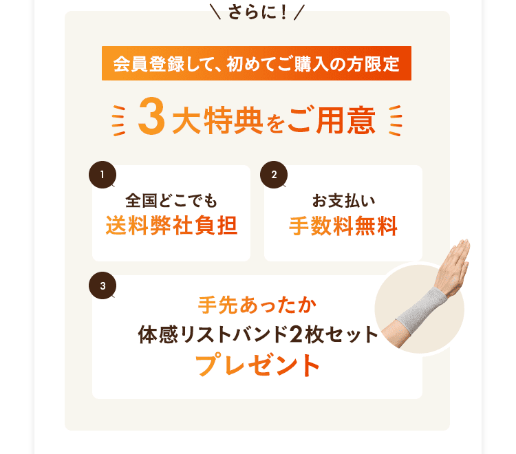 3大特典をご用意