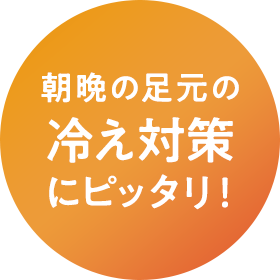 足元の冷え対策にピッタリ！