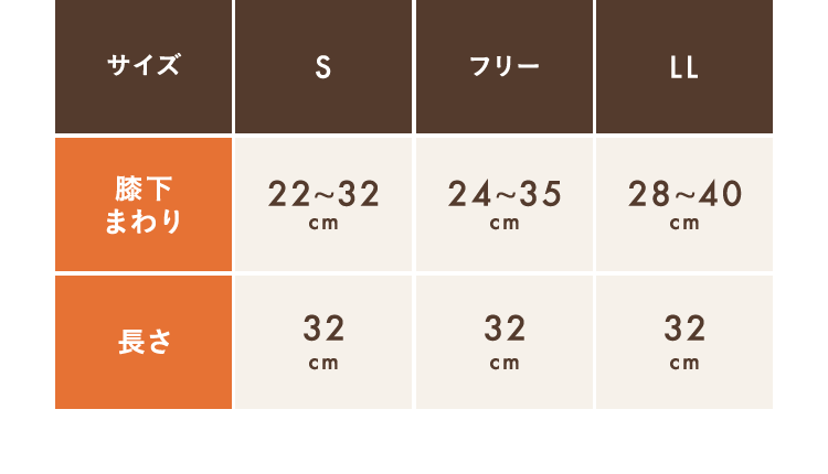 サイズ表