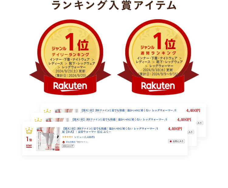 ランキング入賞アイテム