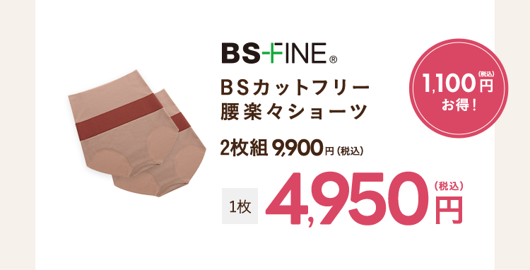 腰楽々ショーツ 2枚セット