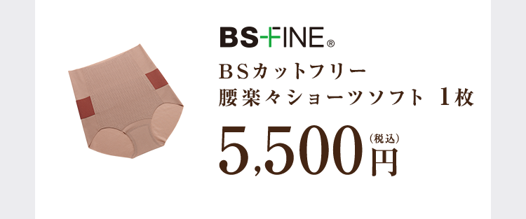 BSカットフリー腰楽々ショーツソフト1枚
